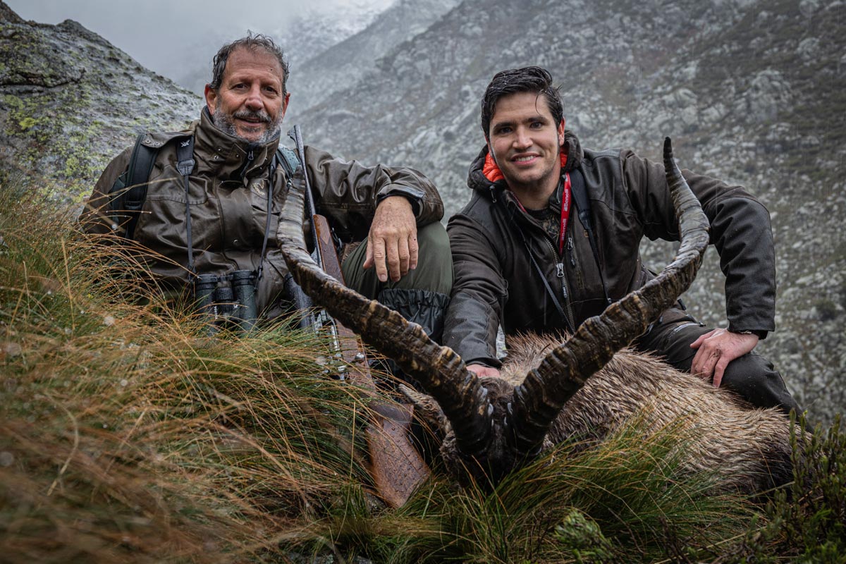 ibex trophy in gredos species hunt spain