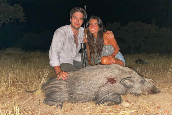 blinding wild boars in spain espera de jabali