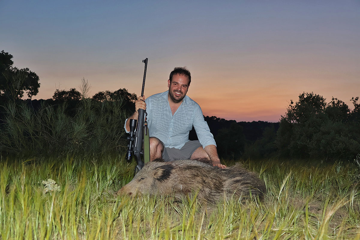 blind hunting wild boar in spain spanish hunting